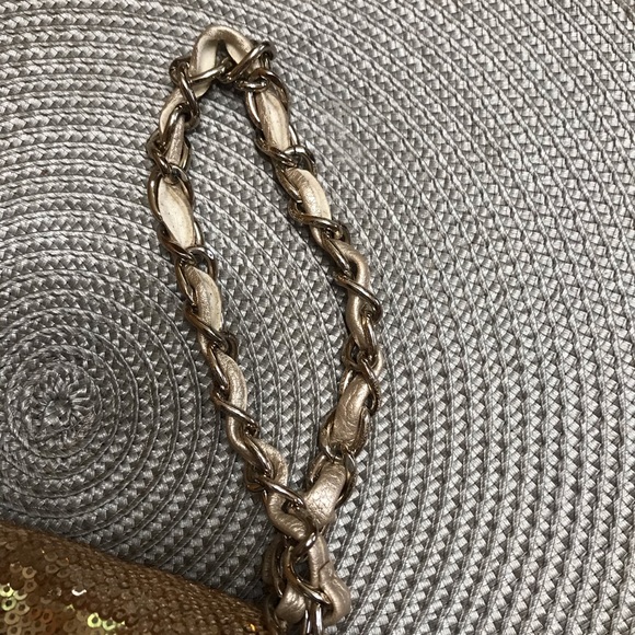 Bebe Gold Sequin Clutch - Picture 3 of 7